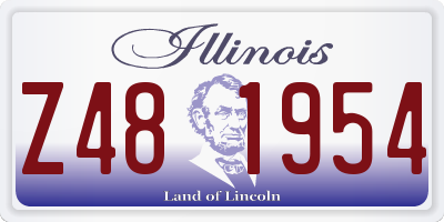 IL license plate Z481954