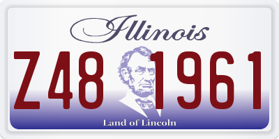 IL license plate Z481961