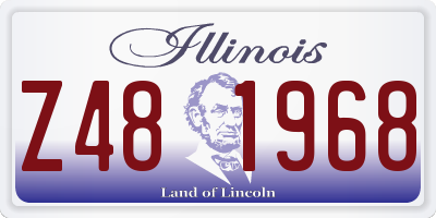 IL license plate Z481968