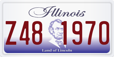 IL license plate Z481970