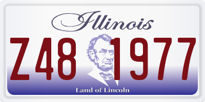 IL license plate Z481977