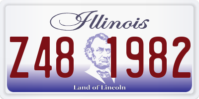 IL license plate Z481982