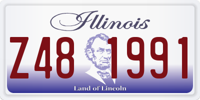 IL license plate Z481991