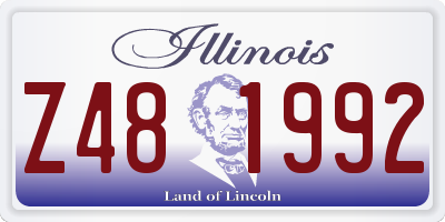 IL license plate Z481992
