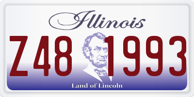 IL license plate Z481993