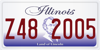 IL license plate Z482005
