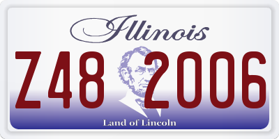 IL license plate Z482006