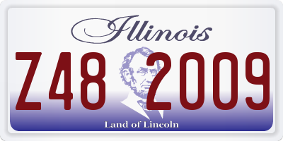 IL license plate Z482009
