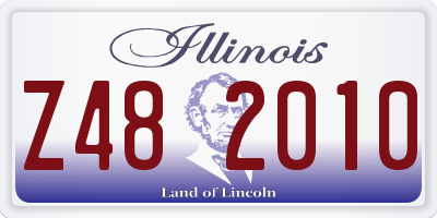 IL license plate Z482010