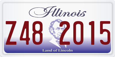 IL license plate Z482015