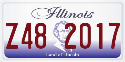 IL license plate Z482017