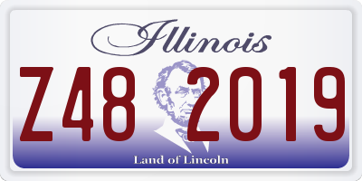 IL license plate Z482019