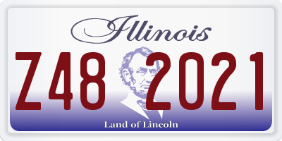 IL license plate Z482021
