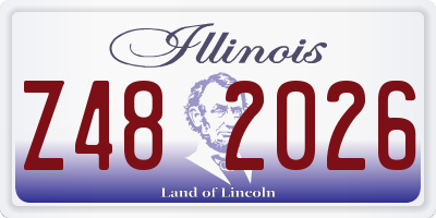 IL license plate Z482026