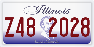 IL license plate Z482028