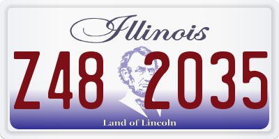 IL license plate Z482035