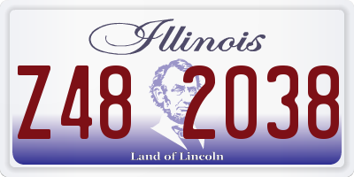 IL license plate Z482038