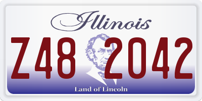 IL license plate Z482042