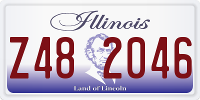 IL license plate Z482046