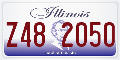 IL license plate Z482050