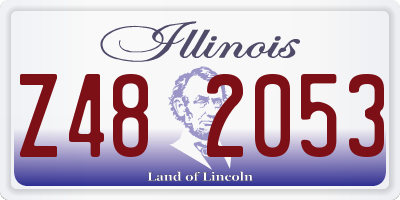 IL license plate Z482053