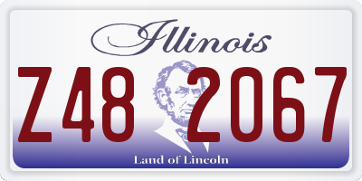 IL license plate Z482067