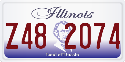 IL license plate Z482074