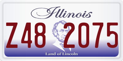IL license plate Z482075