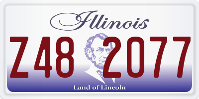 IL license plate Z482077