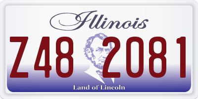 IL license plate Z482081