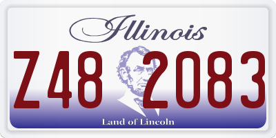 IL license plate Z482083