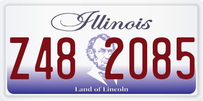 IL license plate Z482085