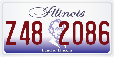 IL license plate Z482086
