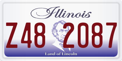 IL license plate Z482087