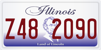 IL license plate Z482090