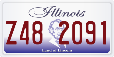 IL license plate Z482091