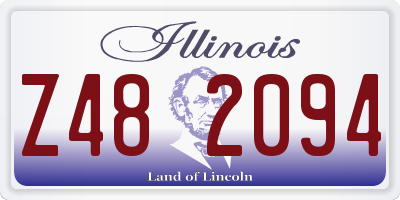 IL license plate Z482094