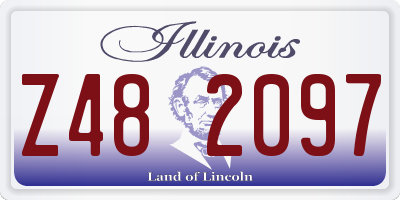 IL license plate Z482097