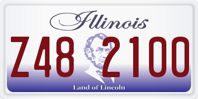 IL license plate Z482100