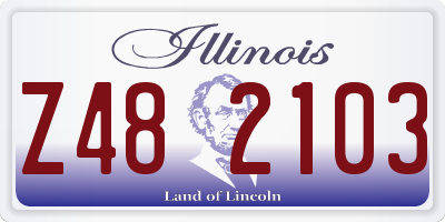 IL license plate Z482103