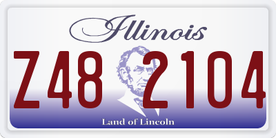 IL license plate Z482104