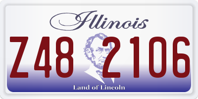 IL license plate Z482106