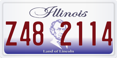 IL license plate Z482114