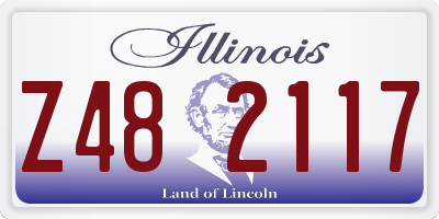 IL license plate Z482117