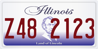IL license plate Z482123
