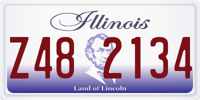 IL license plate Z482134