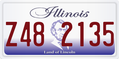IL license plate Z482135