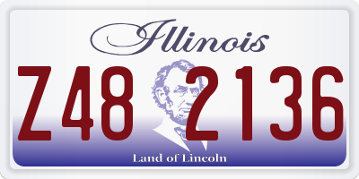 IL license plate Z482136