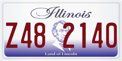 IL license plate Z482140