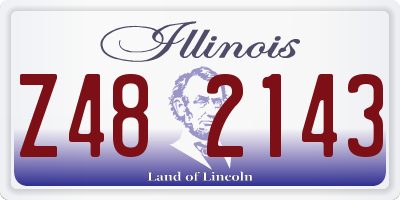 IL license plate Z482143